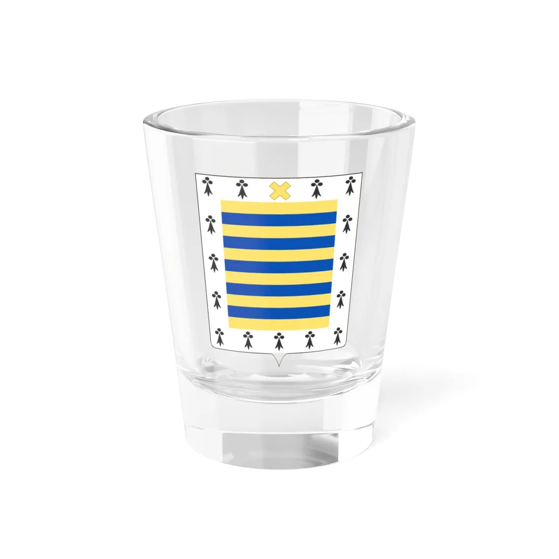 Coat of Arms of Emiliano Figueroa (Chile) (Coat of Arms) Shot Glass 1.5oz 1.5oz - Go Mug Yourself