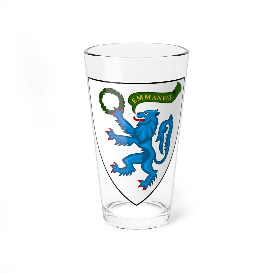 Coat of Arms of Emmanuel College Cambridge (England) (Coat of Arms) Pint Glass 16oz 16oz - Go Mug Yourself