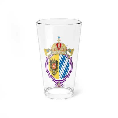 Coat of Arms of Empress Elisabeth of Austria Order of Queen Maria Luisa (Austria) (Coat of Arms) Pint Glass 16oz 16oz - Go Mug Yourself
