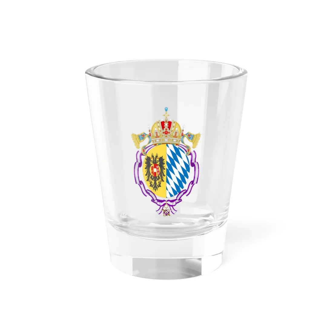 Coat of Arms of Empress Elisabeth of Austria Order of Queen Maria Luisa (Austria) (Coat of Arms) Shot Glass 1.5oz 1.5oz - Go Mug Yourself