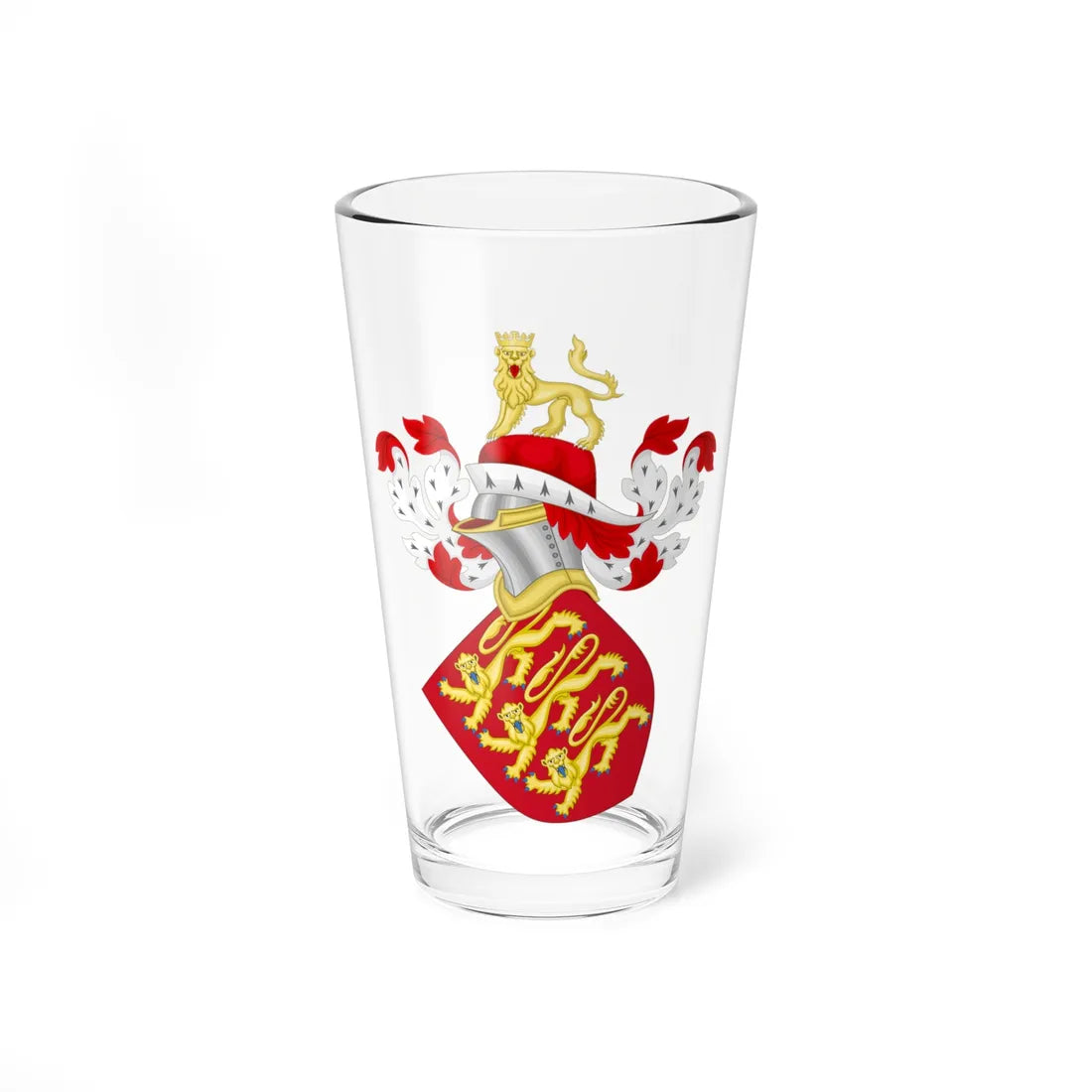 Coat of Arms of England -1340 (England) (Coat of Arms) Pint Glass 16oz 16oz - Go Mug Yourself