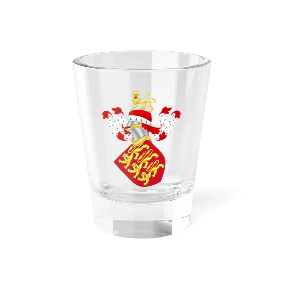 Coat of Arms of England -1340 (England) (Coat of Arms) Shot Glass 1.5oz - Go Mug Yourself
