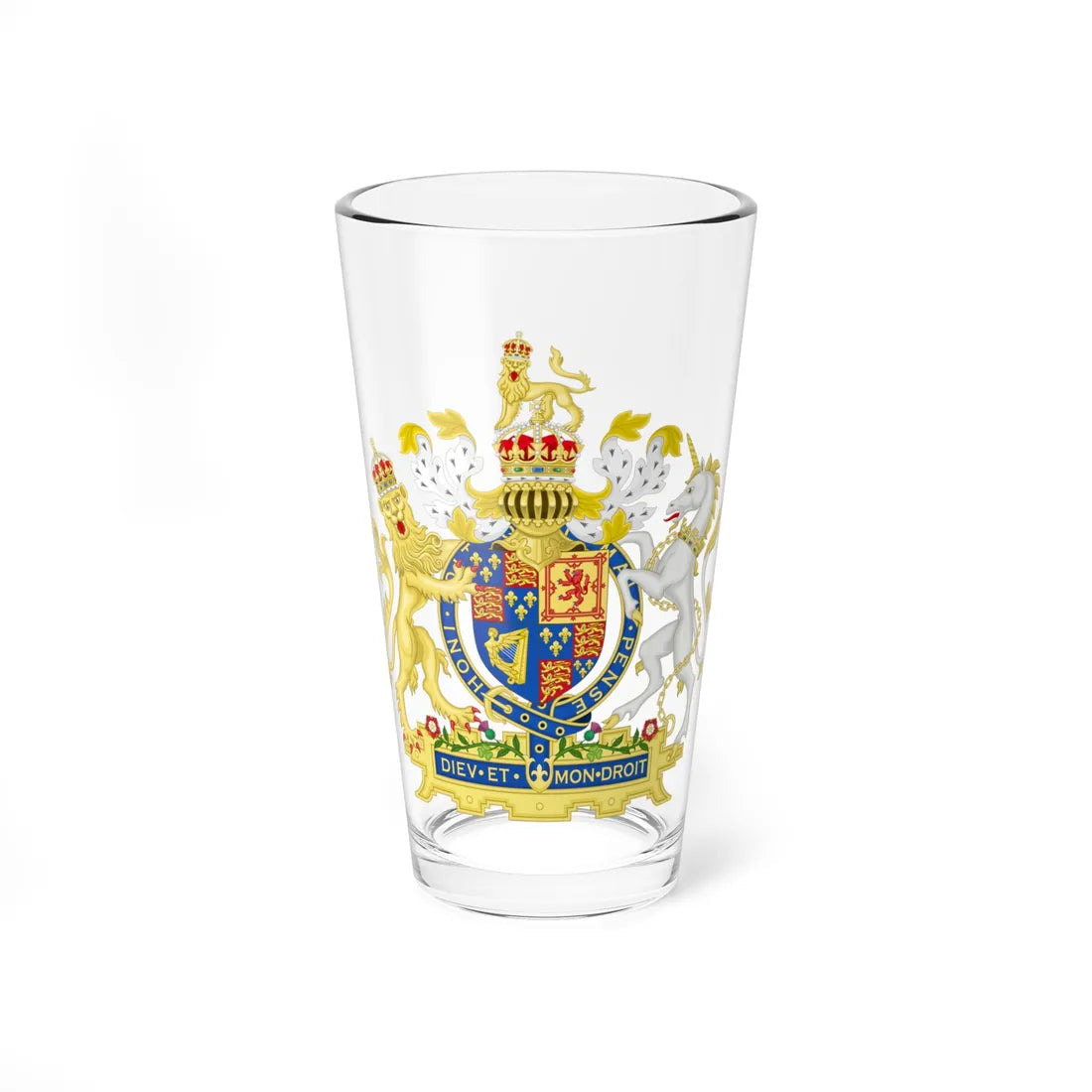 Coat of arms of England 1603-1649 (England) (Coat of Arms) Pint Glass 16oz 16oz - Go Mug Yourself