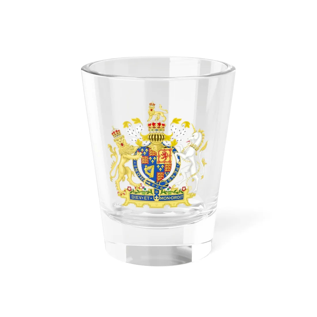 Coat of arms of England 1603-1649 (England) (Coat of Arms) Shot Glass 1.5oz 1.5oz - Go Mug Yourself