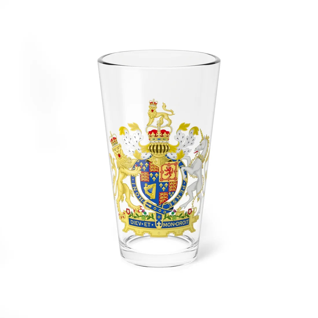 Coat of Arms of England 1660-1689 (England) (Coat of Arms) Pint Glass 16oz 16oz - Go Mug Yourself