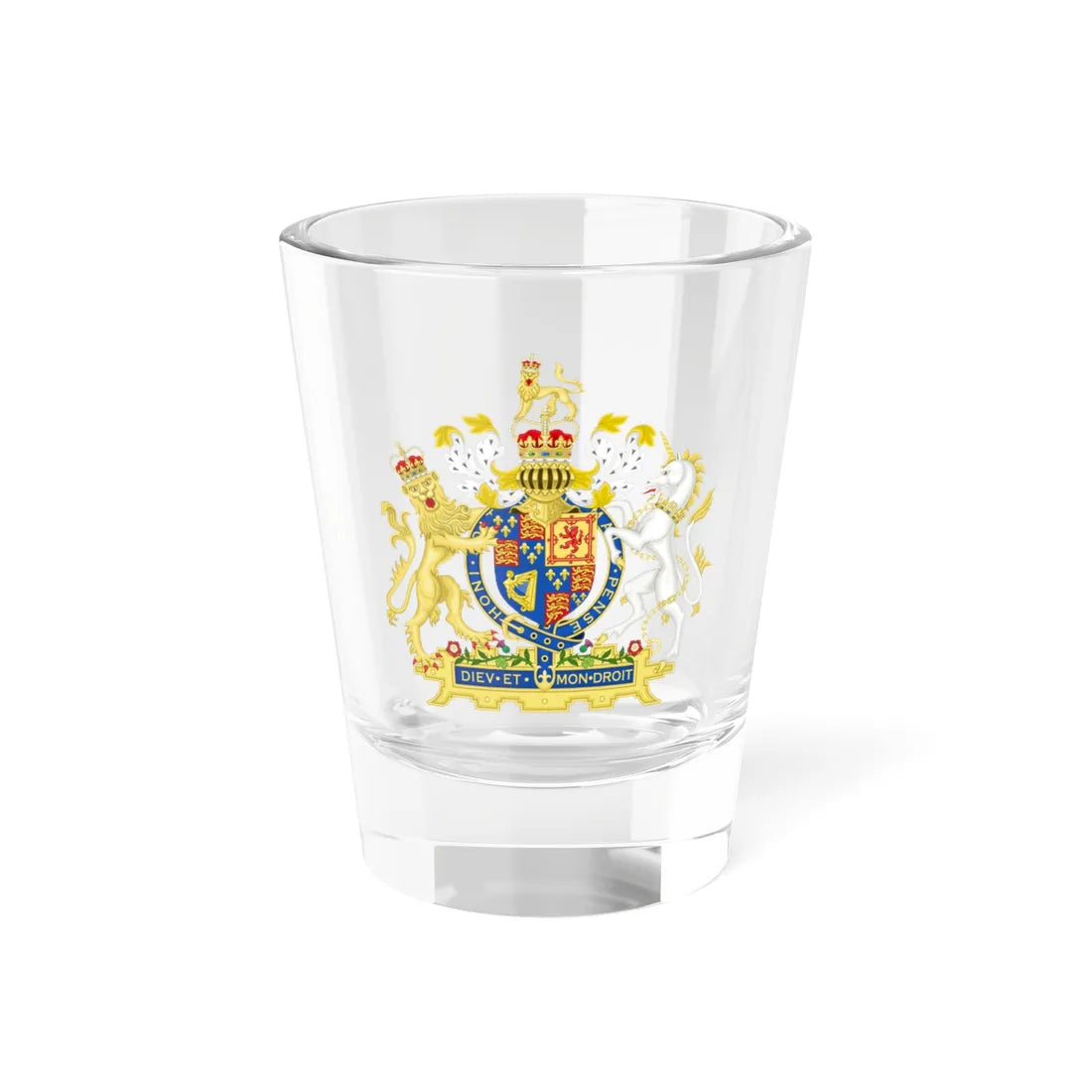 Coat of Arms of England 1660-1689 (England) (Coat of Arms) Shot Glass 1.5oz - Go Mug Yourself