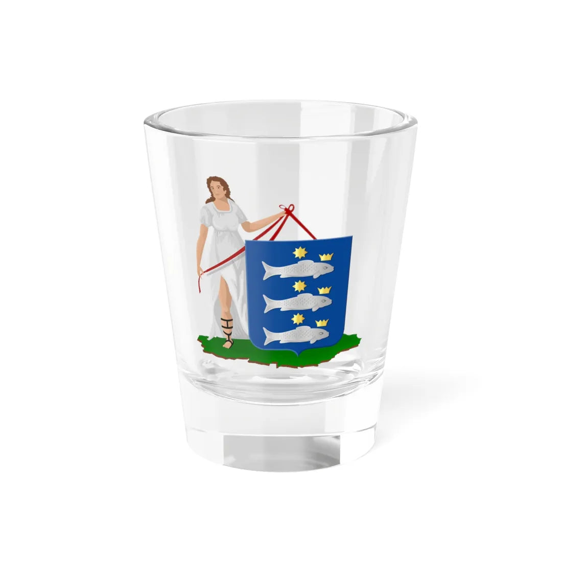 Coat of arms of Enkhuizen (Netherlands) (Coat of Arms) Shot Glass 1.5oz - Go Mug Yourself