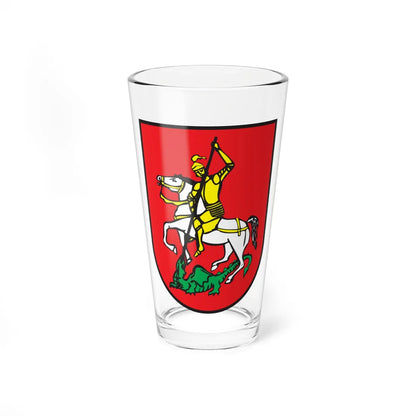 Coat of arms of Šentjur (Slovenia) (Coat of Arms) Pint Glass 16oz 16oz - Go Mug Yourself