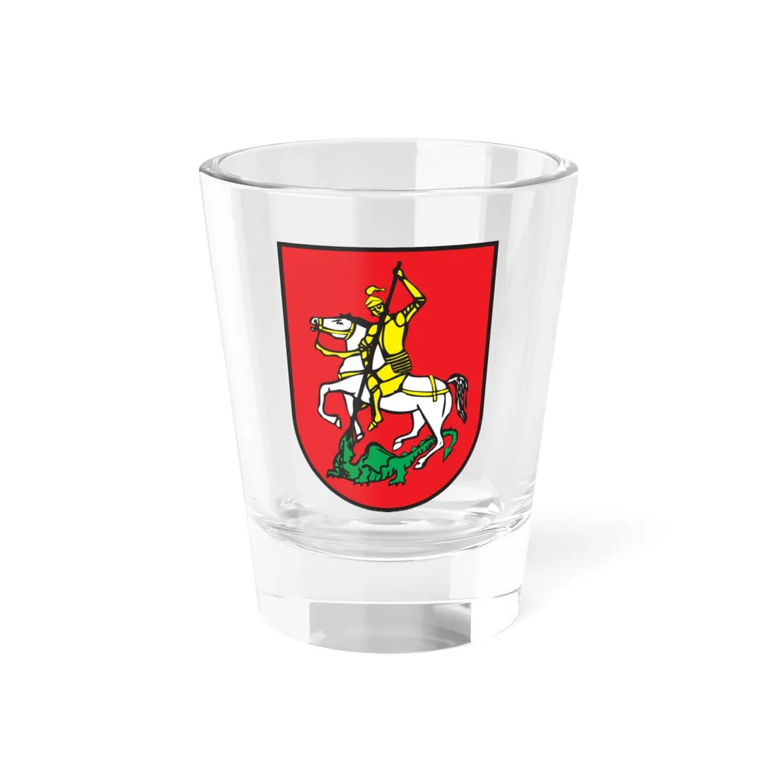 Coat of arms of Šentjur (Slovenia) (Coat of Arms) Shot Glass 1.5oz 1.5oz - Go Mug Yourself