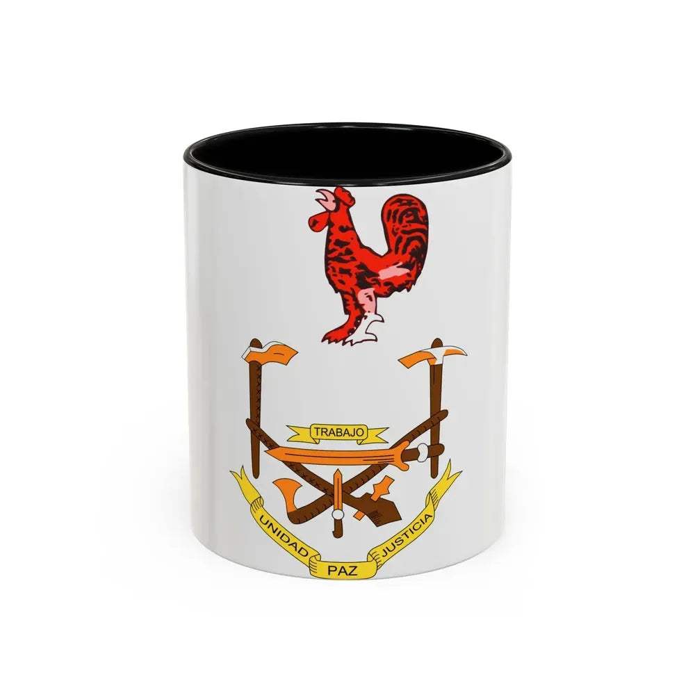 Coat of arms of Equatorial Guinea (1973-1979) - Accent Coffee Mug 11oz Black - Go Mug Yourself