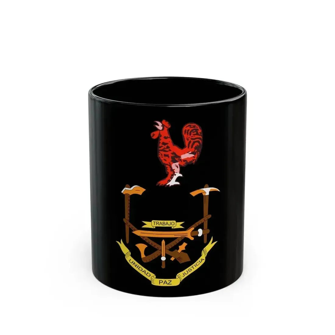 Coat of arms of Equatorial Guinea (1973-1979) - Black Coffee Mug 11oz - Go Mug Yourself