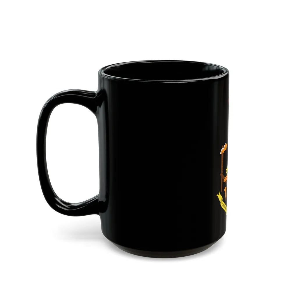 Coat of arms of Equatorial Guinea (1973-1979) - Black Coffee Mug-Go Mug Yourself