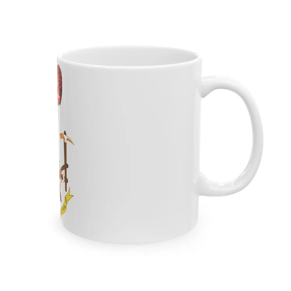 Coat of arms of Equatorial Guinea (1973-1979) - White Coffee Mug-Go Mug Yourself