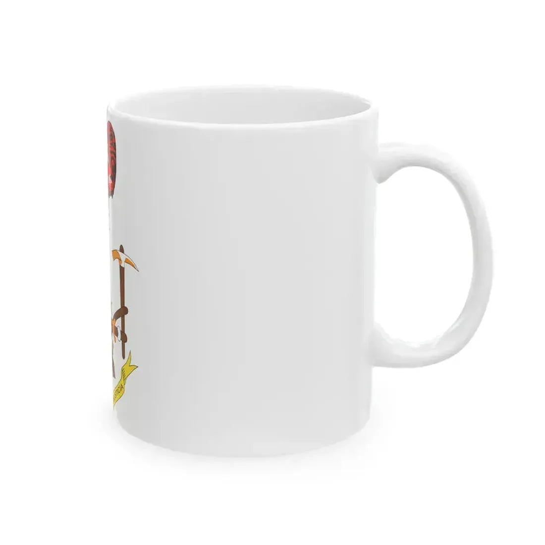 Coat of arms of Equatorial Guinea (1973-1979) - White Coffee Mug - Go Mug Yourself