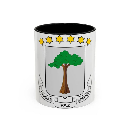 Coat of arms of Equatorial Guinea - Accent Coffee Mug 11oz Black - Go Mug Yourself