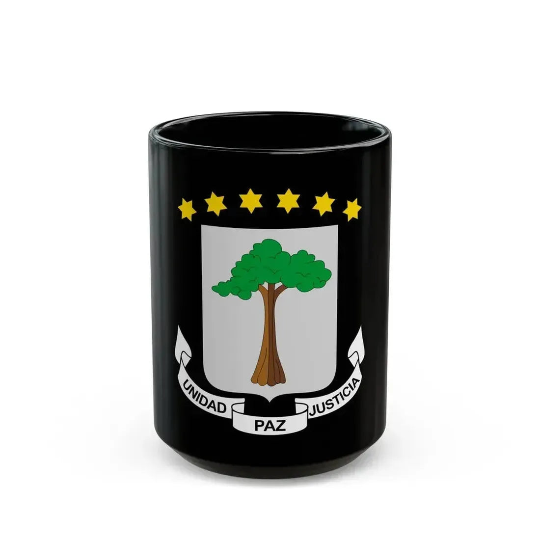 Coat of arms of Equatorial Guinea - Black Coffee Mug 15oz - Go Mug Yourself