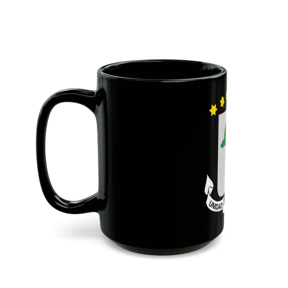 Coat of arms of Equatorial Guinea - Black Coffee Mug-Go Mug Yourself