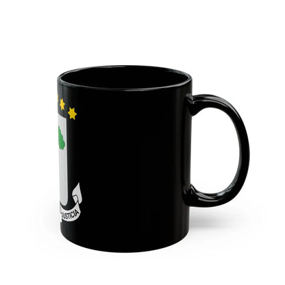 Coat of arms of Equatorial Guinea - Black Coffee Mug-Go Mug Yourself