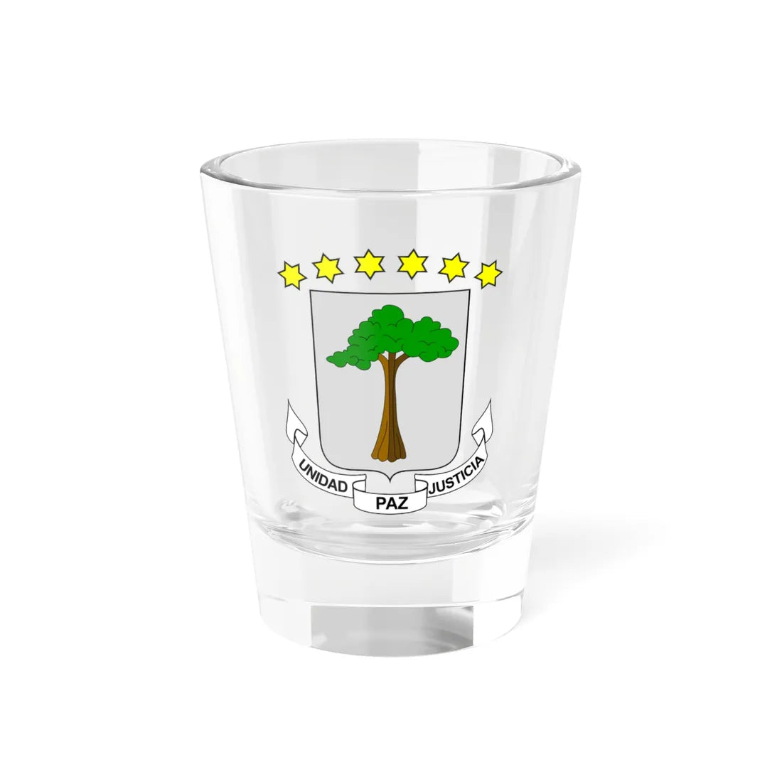 Coat of arms of Equatorial Guinea (Equatorial Guinea) (Coat of Arms) Shot Glass 1.5oz 1.5oz - Go Mug Yourself