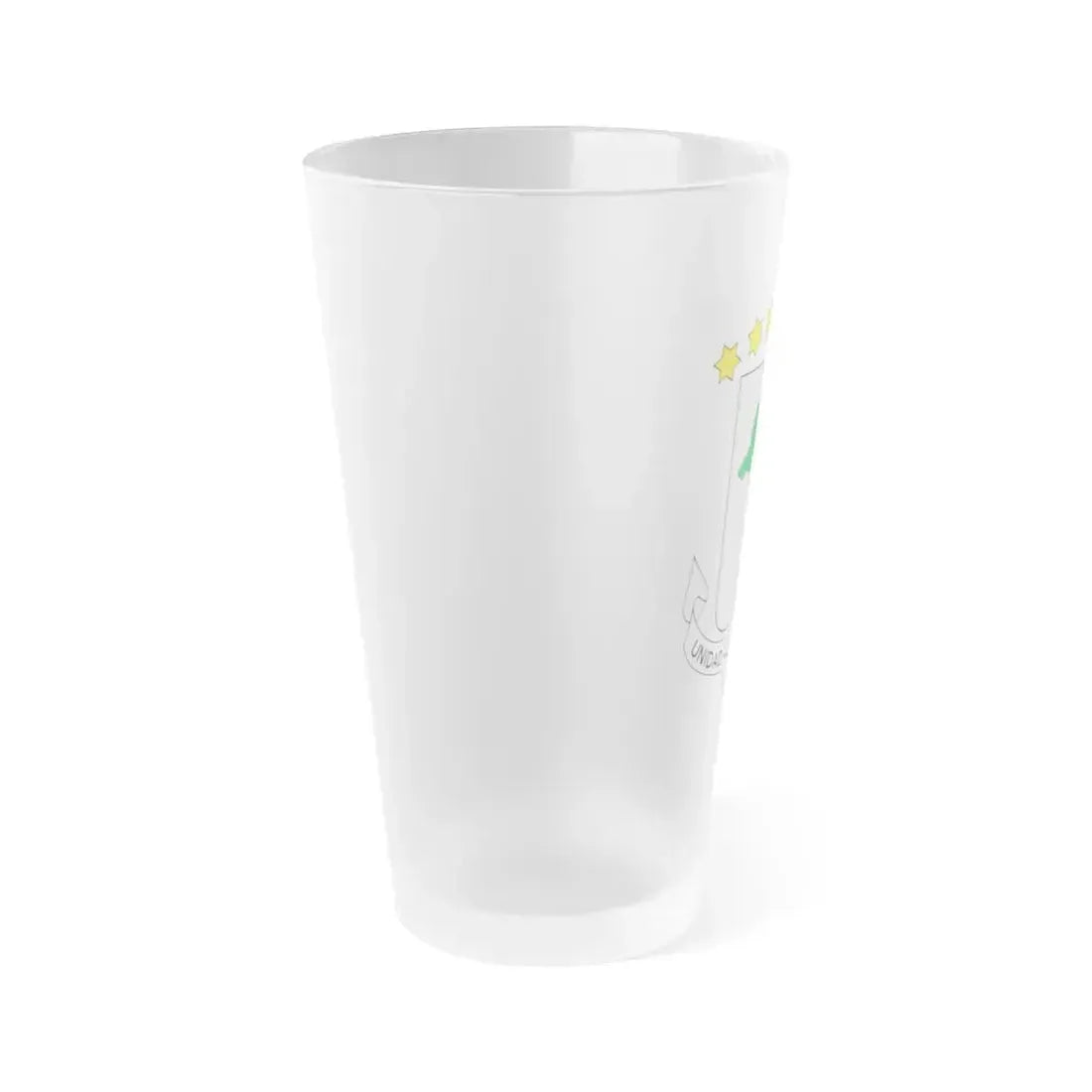 Coat of arms of Equatorial Guinea - Frosted Pint Glass 16oz - Go Mug Yourself