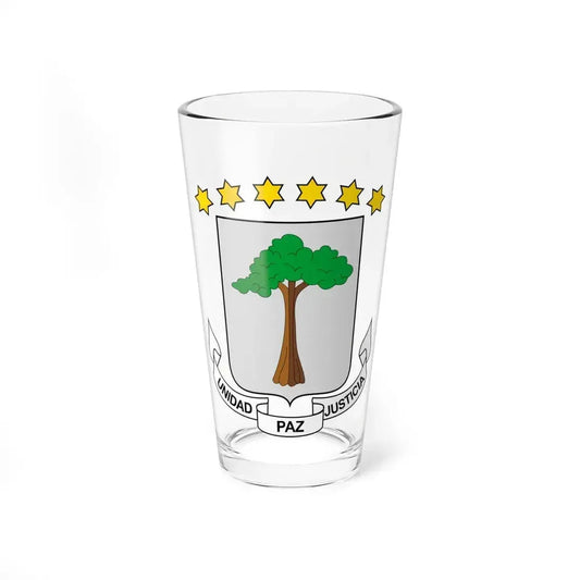Coat of arms of Equatorial Guinea - Pint Glass 16oz 16oz - Go Mug Yourself