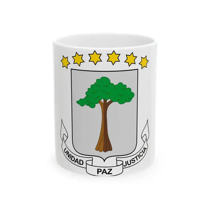 Coat of arms of Equatorial Guinea - White Coffee Mug 11oz - Go Mug Yourself