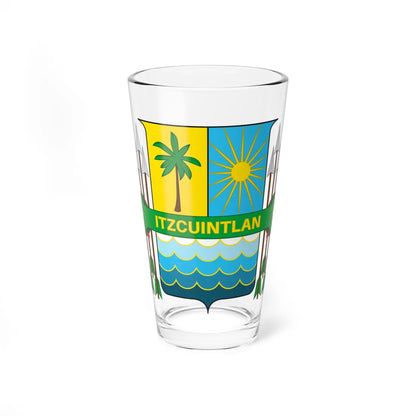 Coat of arms of Escuintla (Guatemala) (Coat of Arms) Pint Glass 16oz 16oz - Go Mug Yourself