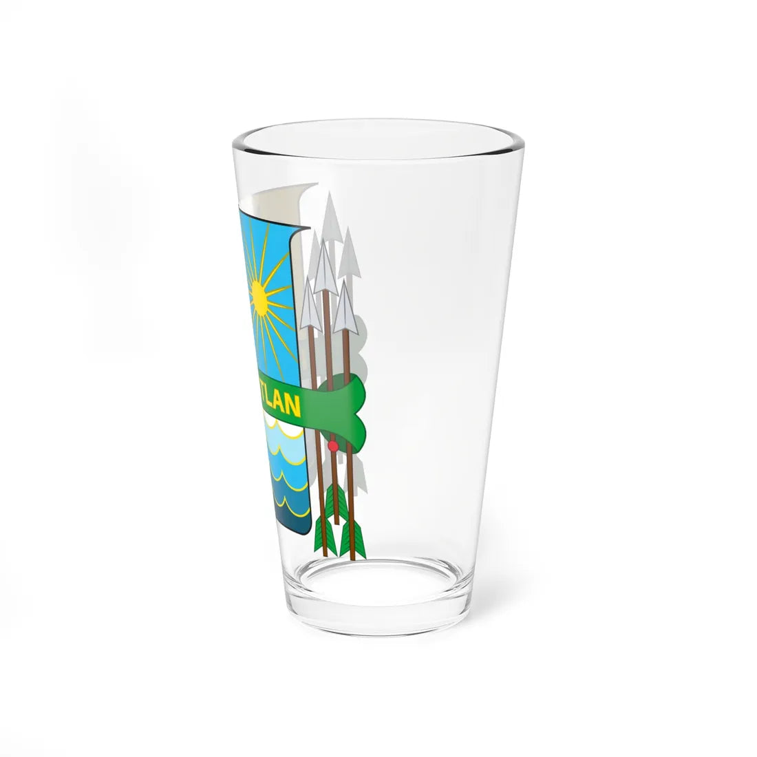 Coat of arms of Escuintla (Guatemala) (Coat of Arms) Pint Glass 16oz - Go Mug Yourself
