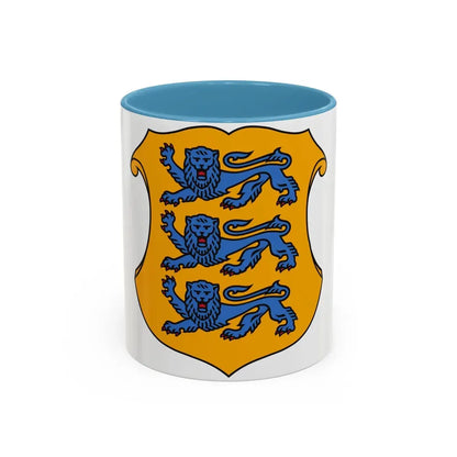 Coat of arms of Estonia 2 - Accent Coffee Mug 11oz Light Blue - Go Mug Yourself