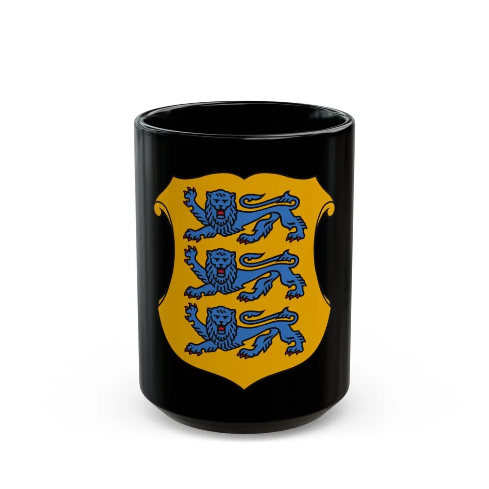 Coat of arms of Estonia 2 - Black Coffee Mug-15oz-Go Mug Yourself