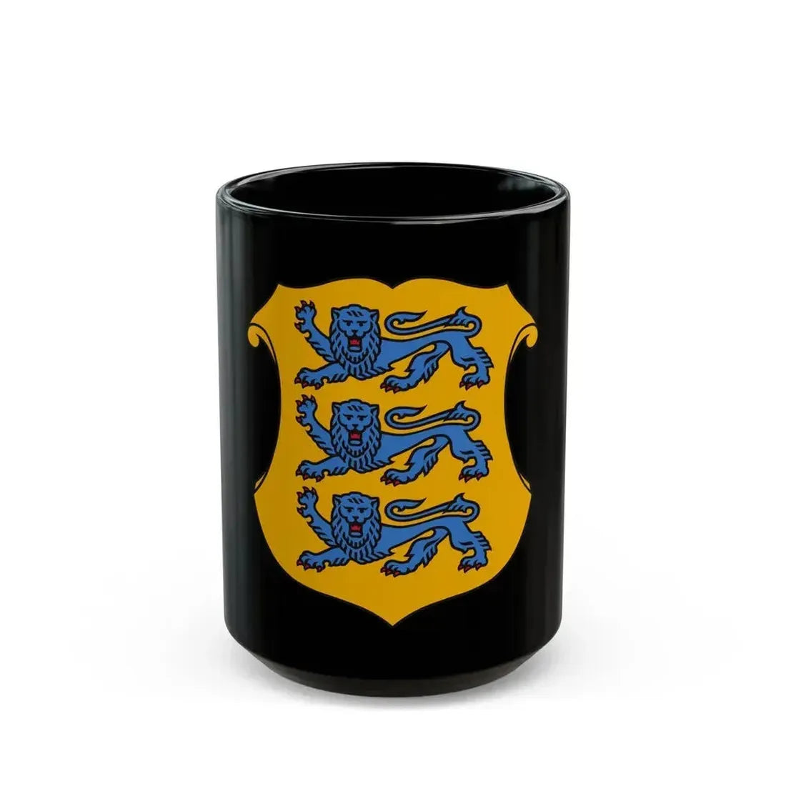 Coat of arms of Estonia 2 - Black Coffee Mug 15oz - Go Mug Yourself