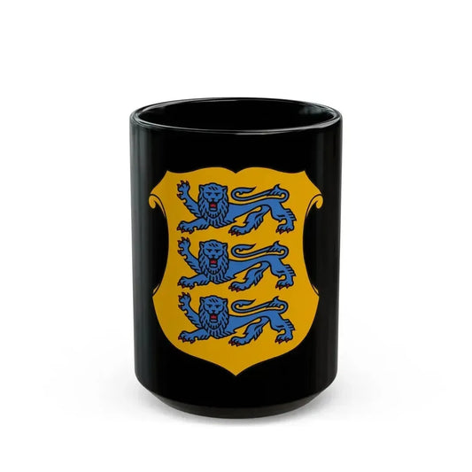 Coat of arms of Estonia 2 - Black Coffee Mug 15oz - Go Mug Yourself