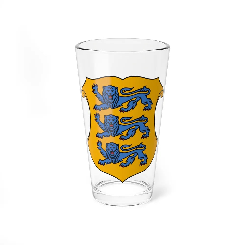 Coat of arms of Estonia 2 - Pint Glass 16oz-16oz-Go Mug Yourself