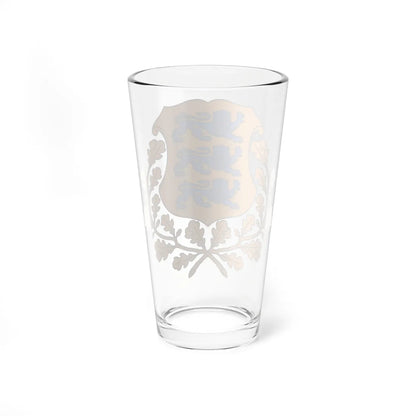 Coat of arms of Estonia (Estonia) (Coat of Arms) Pint Glass 16oz - Go Mug Yourself
