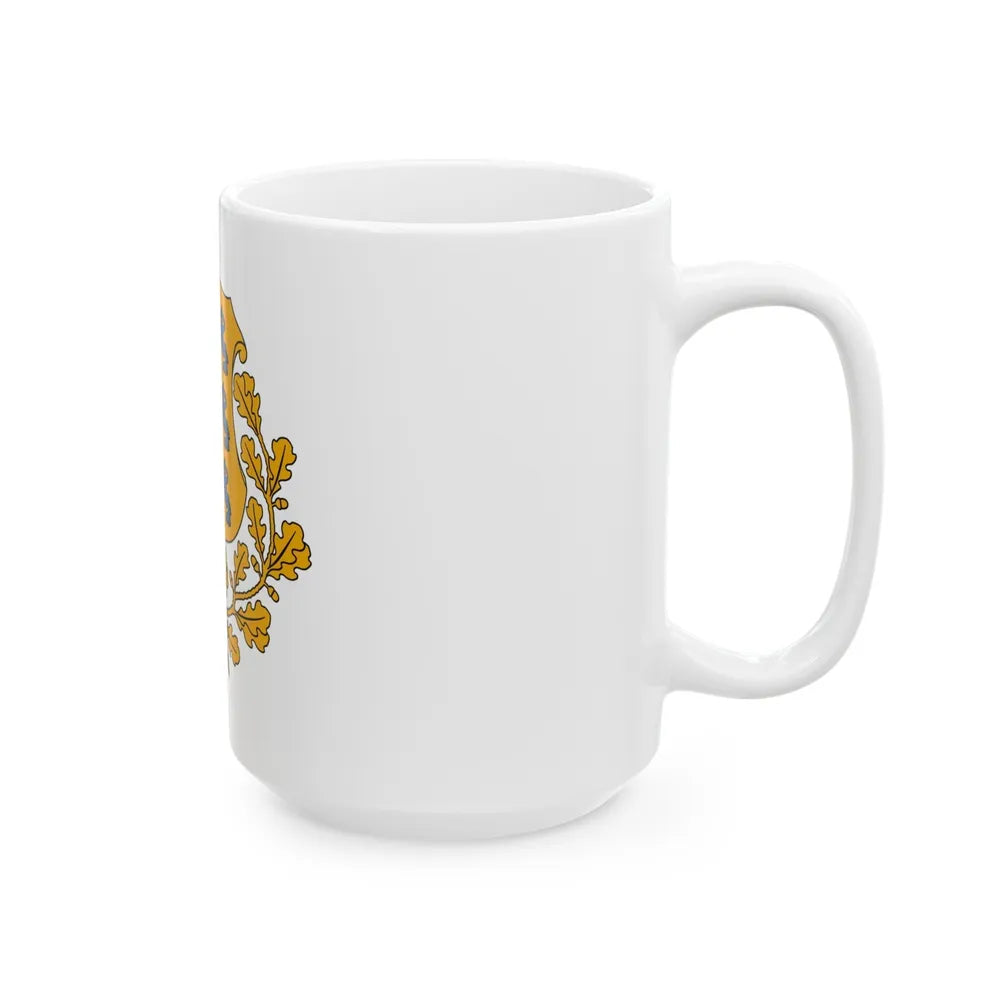 Coat of arms of Estonia - White Coffee Mug-Go Mug Yourself