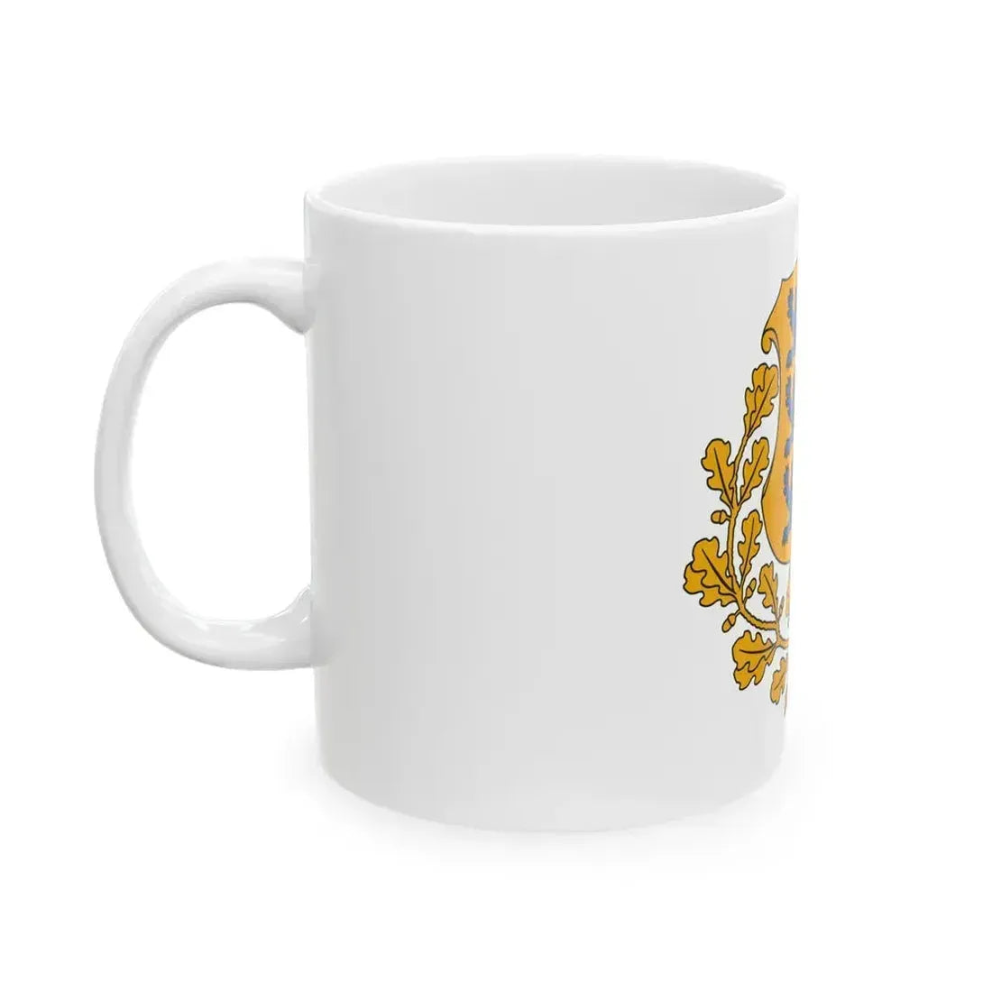 Coat of arms of Estonia - White Coffee Mug - Go Mug Yourself