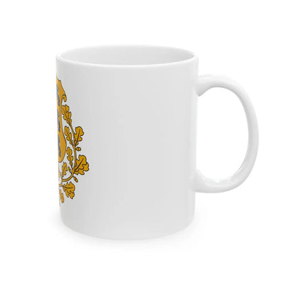 Coat of arms of Estonia - White Coffee Mug-Go Mug Yourself