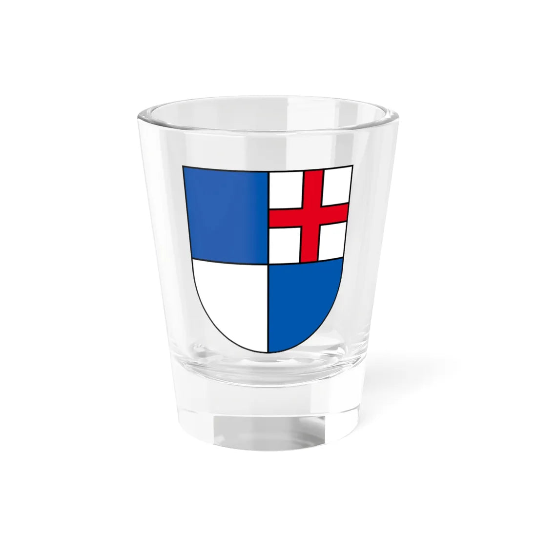 Coat of arms of Ettingen (Switzerland) (Coat of Arms) Shot Glass 1.5oz - Go Mug Yourself