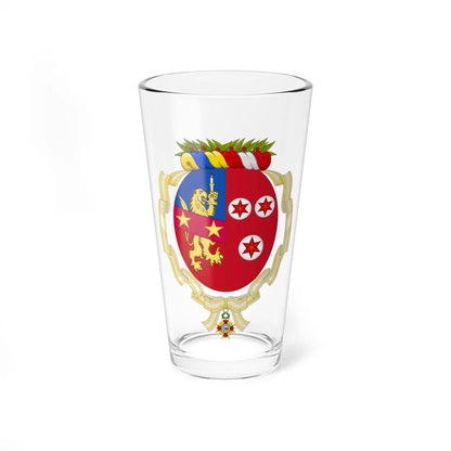 Coat of Arms of Eva Duarte de Perón Order of Isabella the Catholic (Spain) (Coat of Arms) Pint Glass 16oz 16oz - Go Mug Yourself