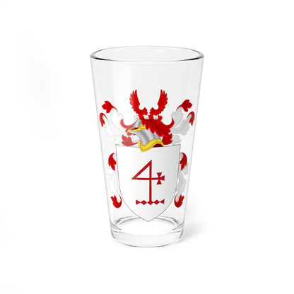 Coat of Arms of Evert Bancker (United States) (Coat of Arms) Pint Glass 16oz 16oz - Go Mug Yourself