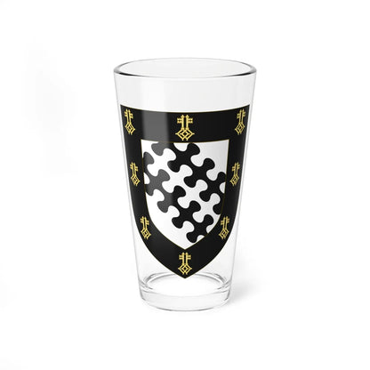 Coat of Arms of Exeter College Oxford (England) (Coat of Arms) Pint Glass 16oz 16oz - Go Mug Yourself