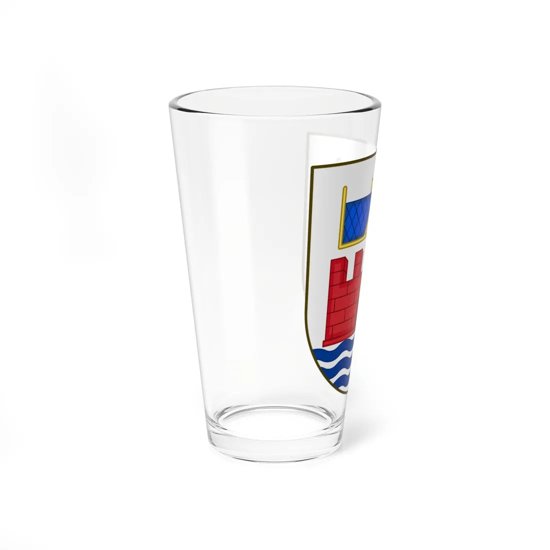 Coat of arms of Faaborg (Denmark) (Coat of Arms) Pint Glass 16oz - Go Mug Yourself