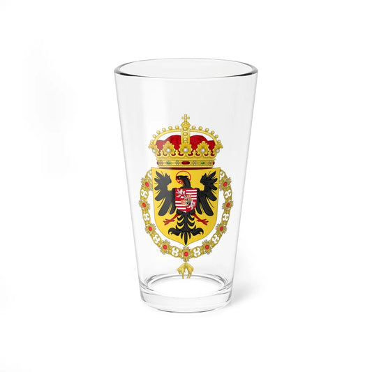 Coat of Arms of Ferdinand I and Maximilian II as Kings of the Romans (Austria) (Coat of Arms) Pint Glass 16oz 16oz - Go Mug Yourself