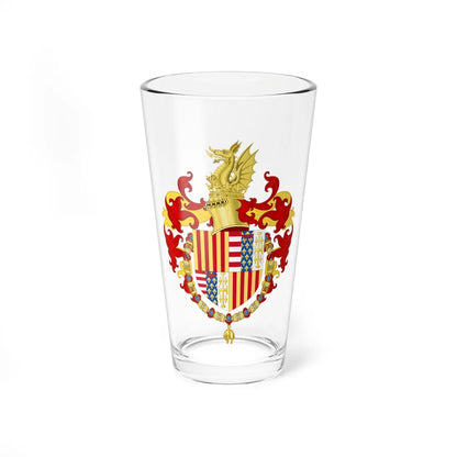 Coat of Arms of Ferdinand I of Naples Order of the Golden Fleece (Netherlands) (Coat of Arms) Pint Glass 16oz 16oz - Go Mug Yourself