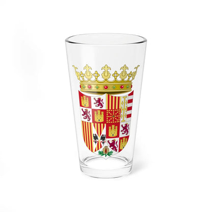 Coat of Arms of Ferdinand II of Aragon 1513-1516 (Italy) (Coat of Arms) Pint Glass 16oz 16oz - Go Mug Yourself