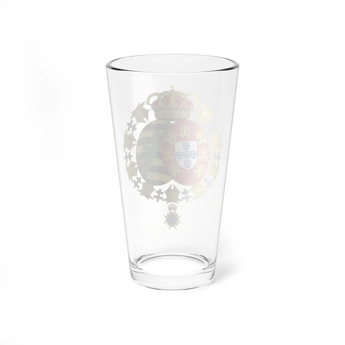 Coat of Arms of Ferdinand II of Portugal Seraphin Order (Portugal) (Coat of Arms) Pint Glass 16oz - Go Mug Yourself