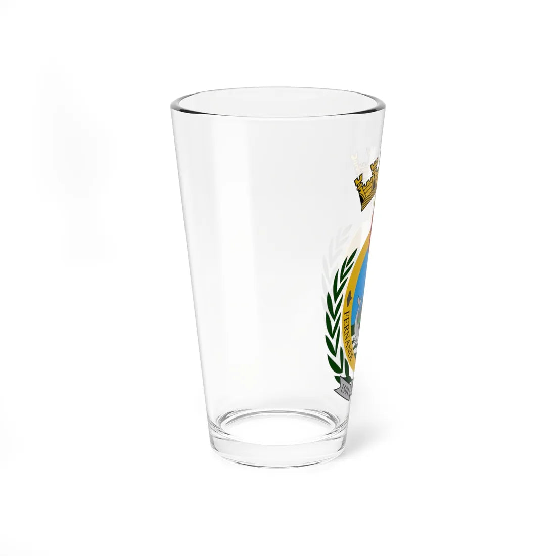 Coat of Arms of Fernando de Noronha (Brazil) (Coat of Arms) Pint Glass 16oz - Go Mug Yourself