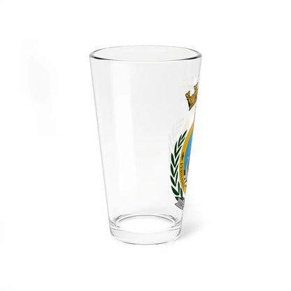 Coat of Arms of Fernando de Noronha (Brazil) (Coat of Arms) Pint Glass 16oz - Go Mug Yourself