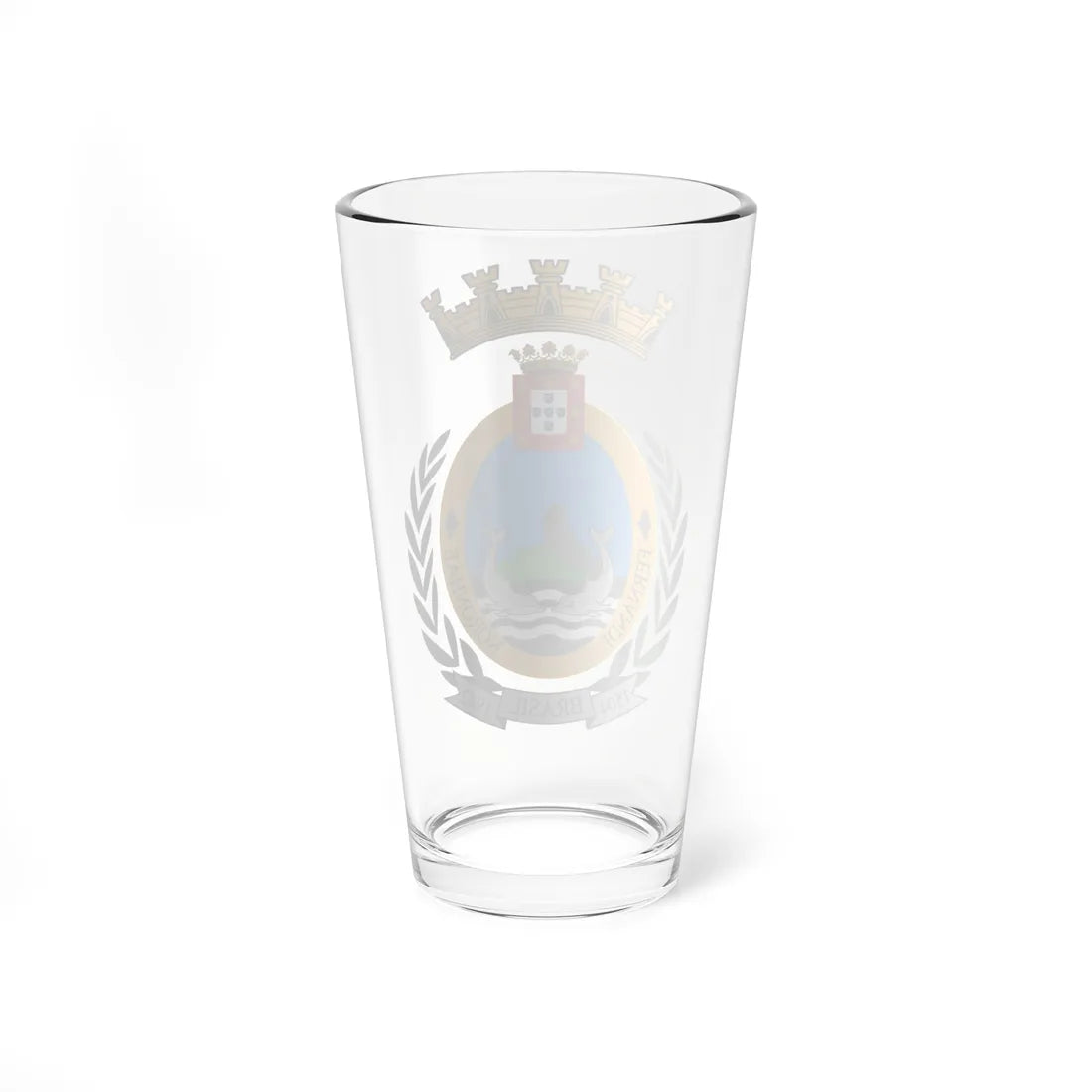 Coat of Arms of Fernando de Noronha (Brazil) (Coat of Arms) Pint Glass 16oz - Go Mug Yourself