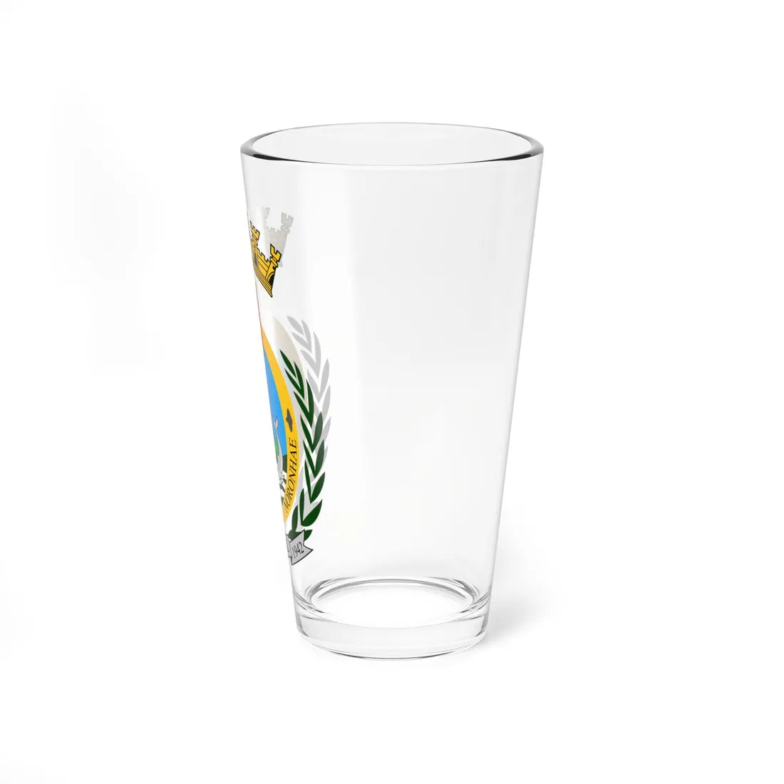 Coat of Arms of Fernando de Noronha (Brazil) (Coat of Arms) Pint Glass 16oz - Go Mug Yourself